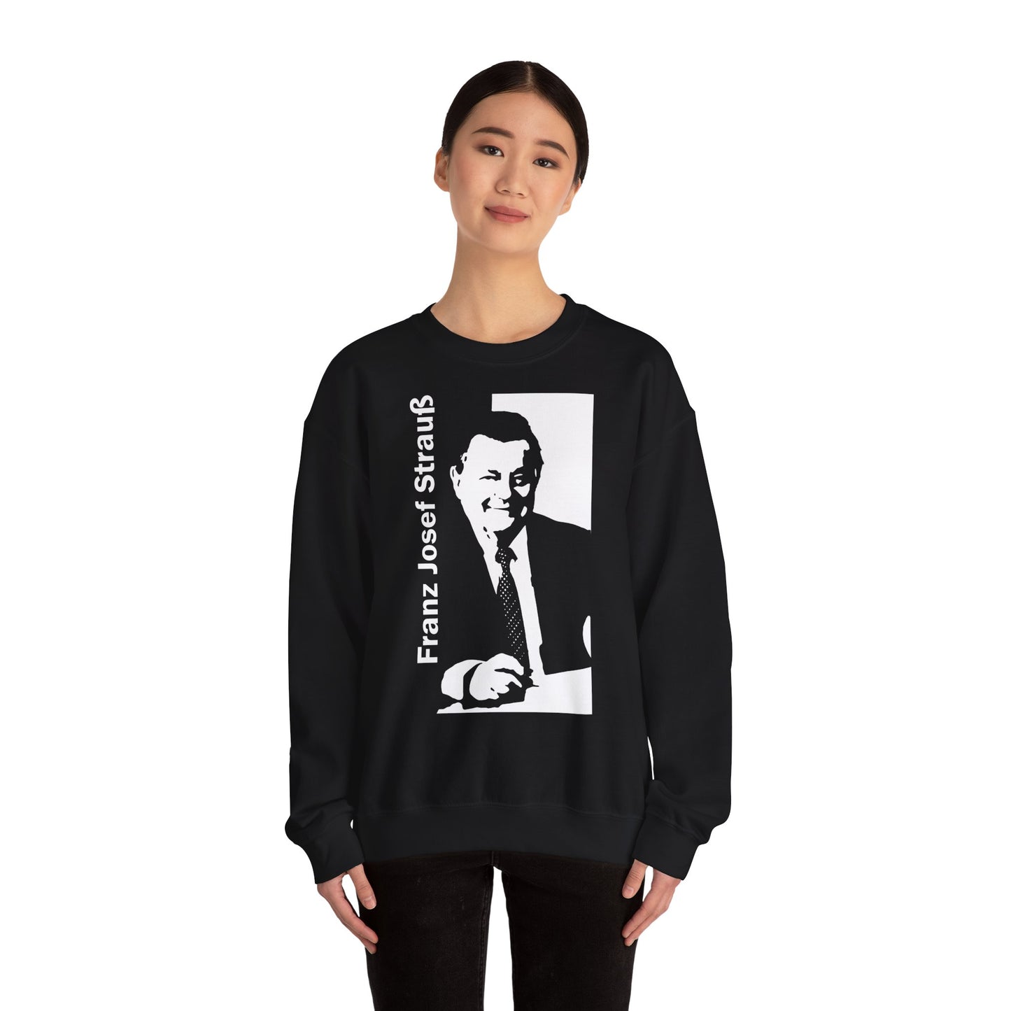 Unisex Heavy Blend™ Rundhals-Sweatshirt - Franz Josef Strauß | Silhouette