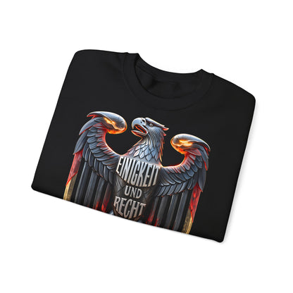 Unisex Heavy Blend™ Rundhals-Sweatshirt - Einigkeit und Recht und Freiheit | Adler