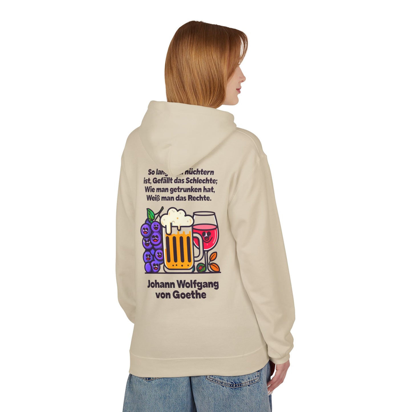 Hoodie Sweatshirt | Johann Wolfgang von Goethe - Trinkspruch