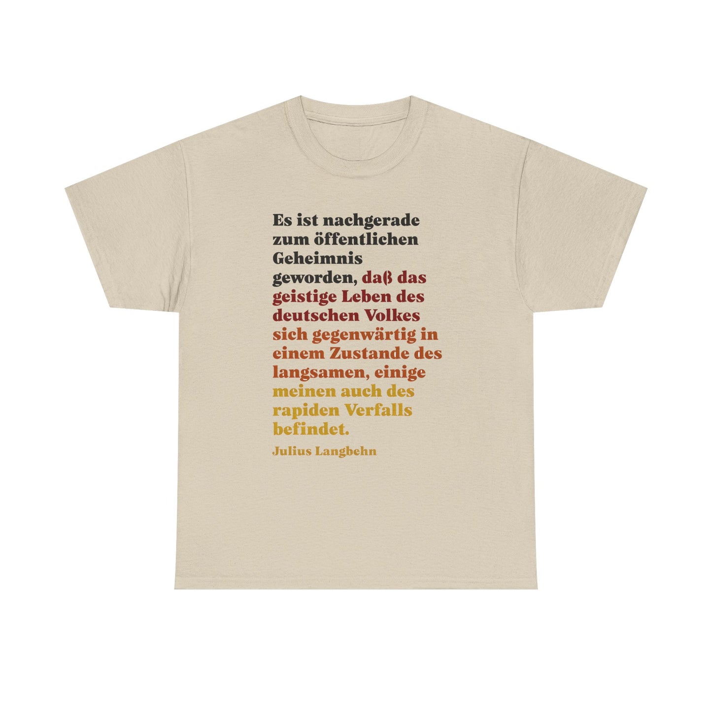 Unisex-T-Shirt aus Baumwolle - Julius Langbehn | Rapider Verfall