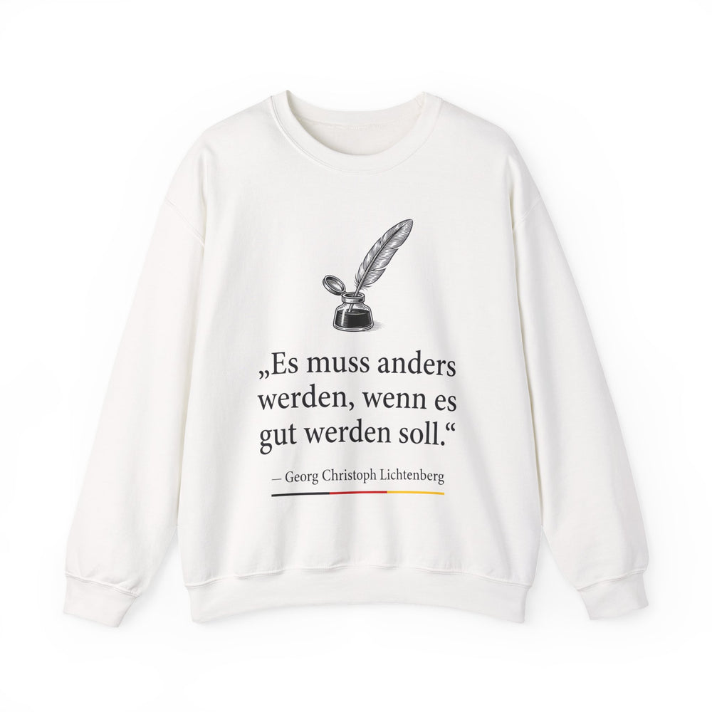 Unisex Heavy Blend™ Rundhals-Sweatshirt - Georg Lichtenberg | Es muss anders werden, wenn es gut werden soll