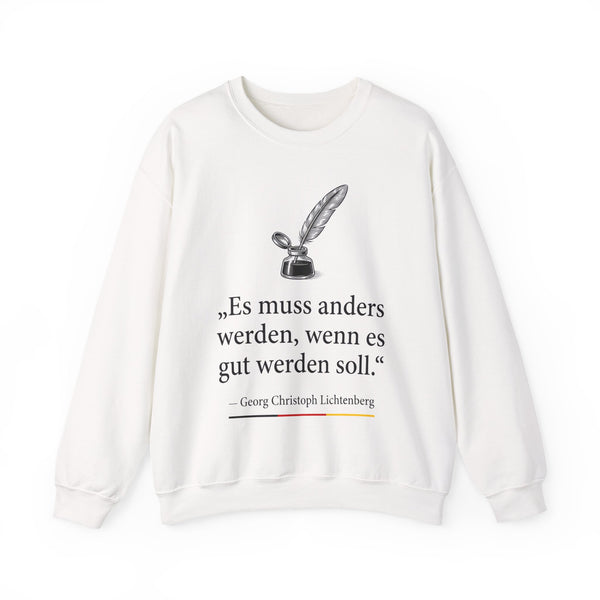 Unisex Heavy Blend™ Rundhals-Sweatshirt - Georg Lichtenberg | Es muss anders werden, wenn es gut werden soll