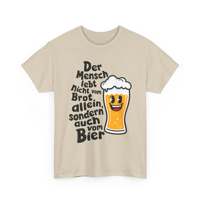 Unisex-T-Shirt aus Baumwolle - Deutscher Trinkspruch | Brot allein