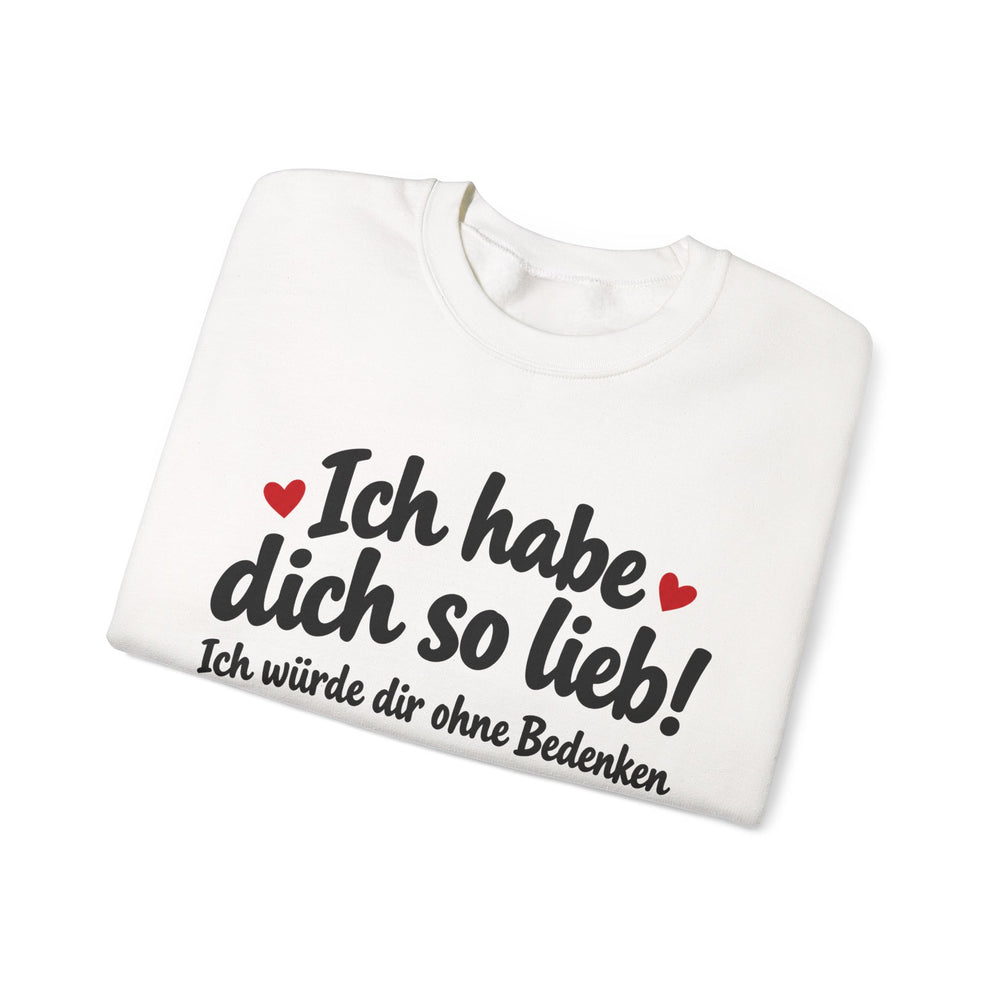 Unisex Heavy Blend™ Rundhals-Sweatshirt - Joachim Ringelnatz | Ich habe dich so lieb
