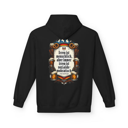 Hoodie Sweatshirt | Franz Josef Strauß - Irren ist menschlich