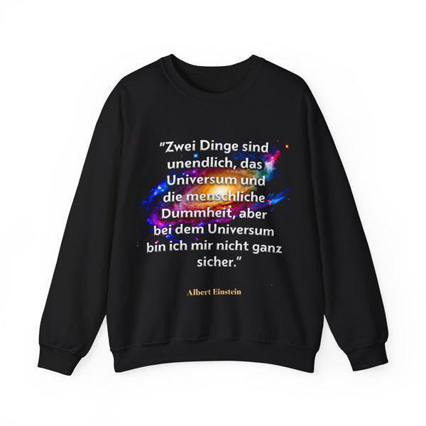 Unisex Heavy Blend™ Rundhals-Sweatshirt - Albert Einstein | Menschliche Dummheit