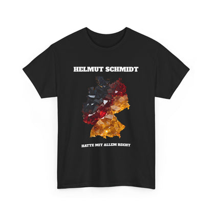 Unisex-T-Shirt aus Baumwolle - Helmut Schmidt Spruch
