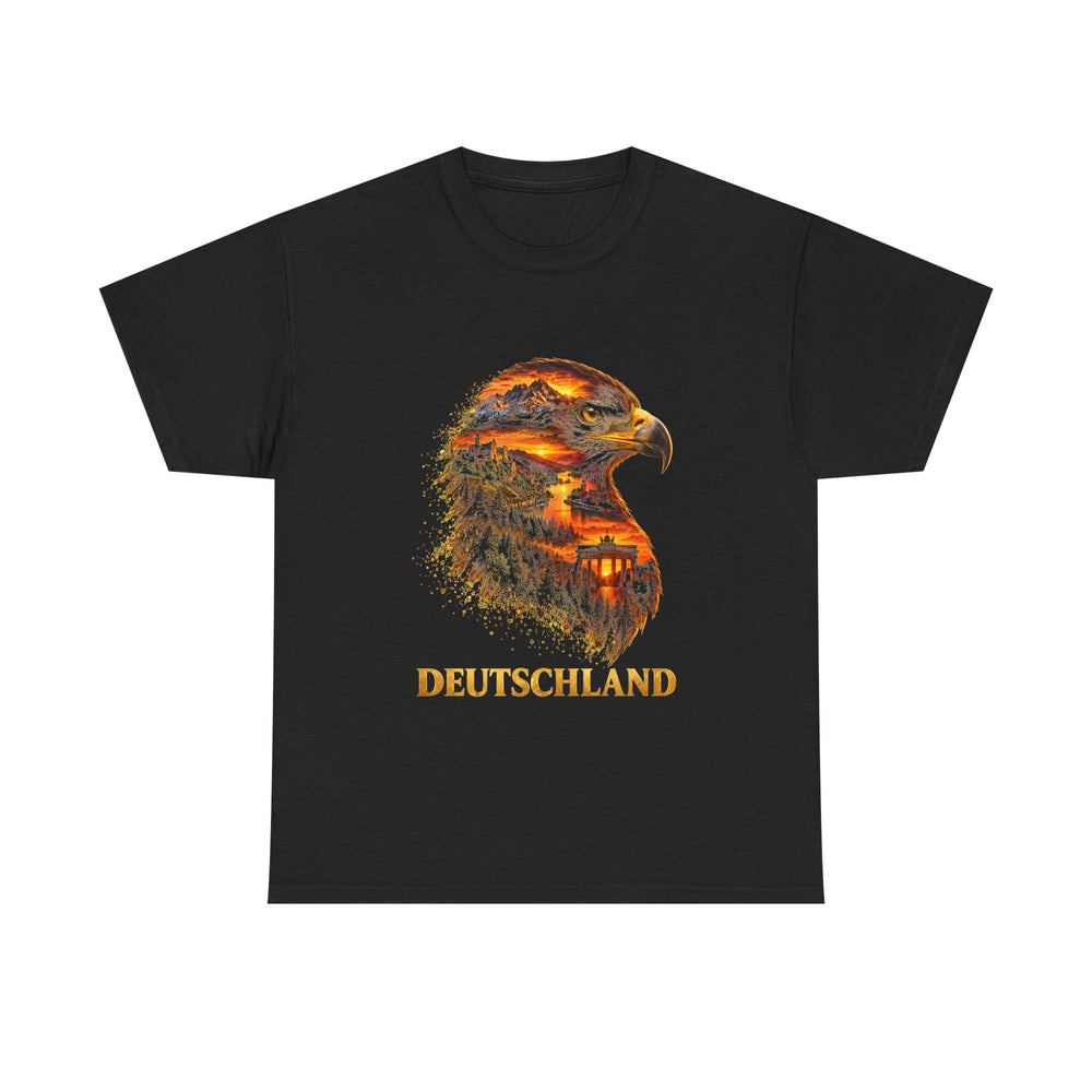 Unisex-T-Shirt aus Baumwolle - Deutscher Adler | Wahrzeichen