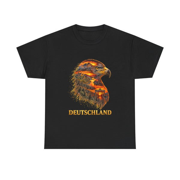 Unisex-T-Shirt aus Baumwolle - Deutscher Adler | Wahrzeichen