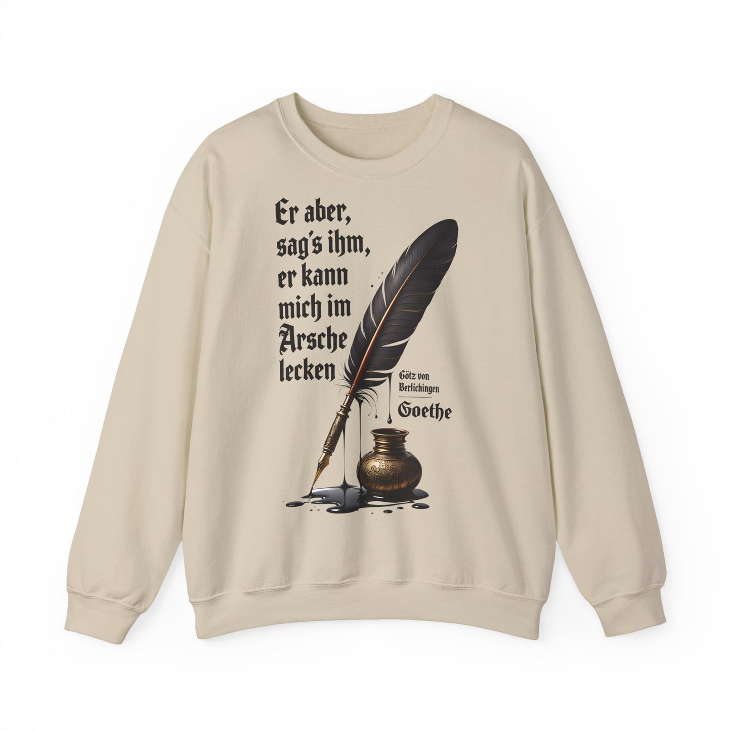 Unisex Heavy Blend™ Rundhals-Sweatshirt -  Johann Wolfgang von Goethe | Am Arsche lecken