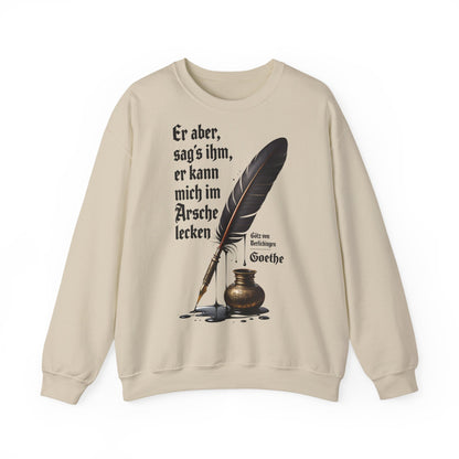 Unisex Heavy Blend™ Rundhals-Sweatshirt -  Johann Wolfgang von Goethe | Am Arsche lecken