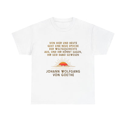 Unisex-T-Shirt aus Baumwolle - Johann Wolfgang von Goethe | Weltgeschichte