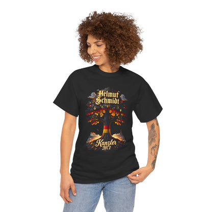 Unisex-T-Shirt aus Baumwolle - Helmut Schmidt | Kanzler Nr. 1