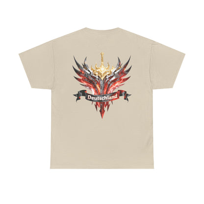 Unisex-T-Shirt aus Baumwolle - Deutschland | Druck auf Vorder- und Hinterseite