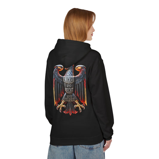 Hoodie Sweatshirt | Einigkeit und Recht und Freiheit - Adler