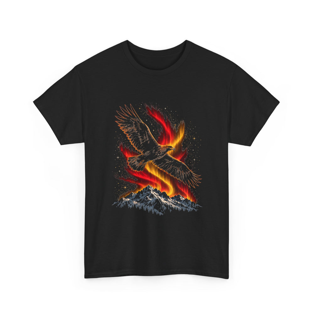 Unisex-T-Shirt aus Baumwolle - Deutscher Adler | Polarlicht