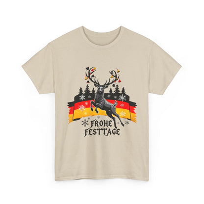 Unisex-T-Shirt aus Baumwolle - Frohe Festtage