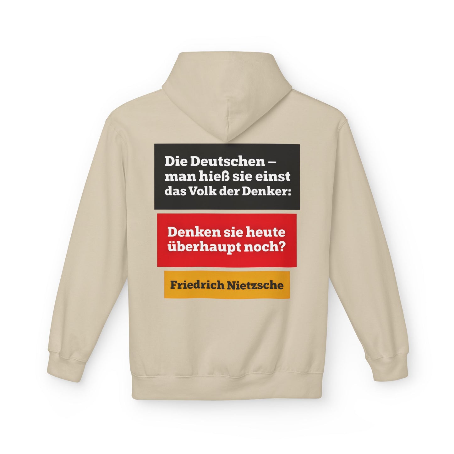 Hoodie Sweatshirt | Friedrich Nietzsche - Denken Sie überhaupt noch?