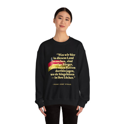 Unisex Heavy Blend™ Rundhals-Sweatshirt - Franz Josef Strauß | Mutige Bürger
