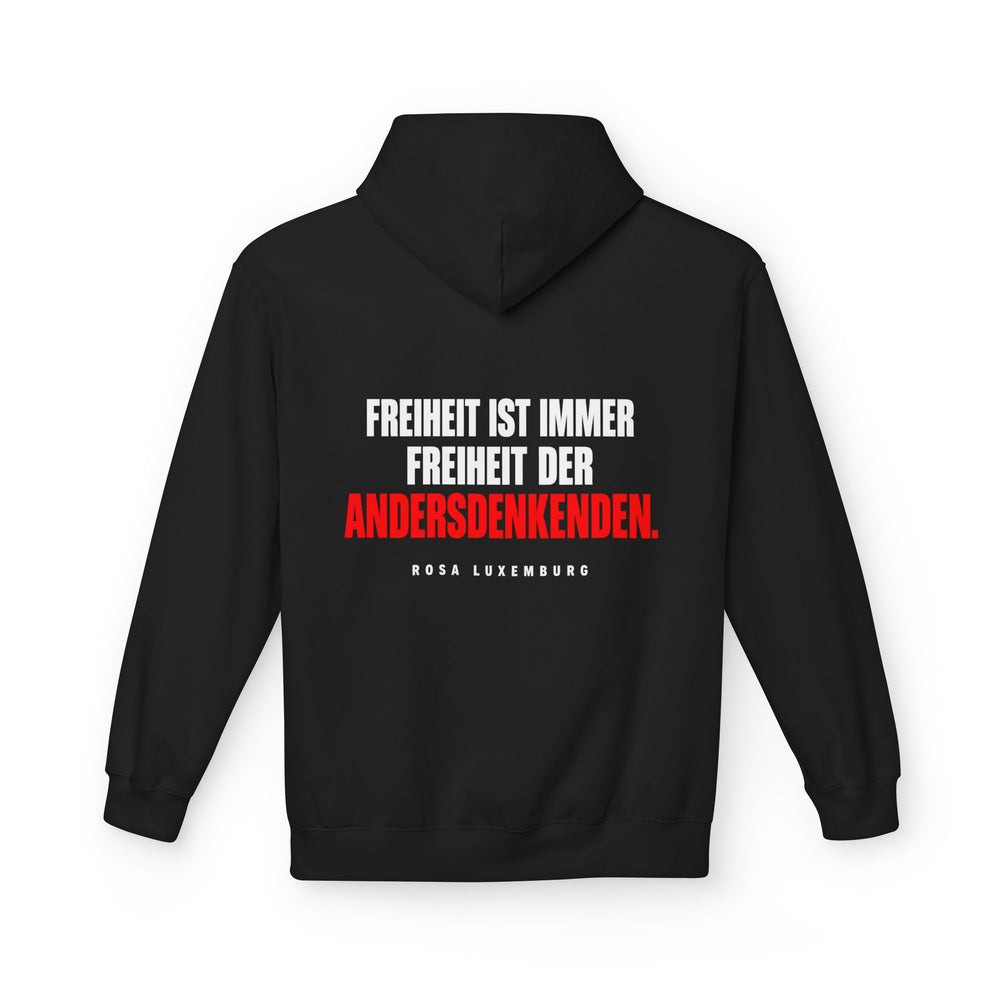 Hoodie Sweatshirt - Rosa Luxemburg | Freiheit ist immer Freiheit der Andersdenkenden