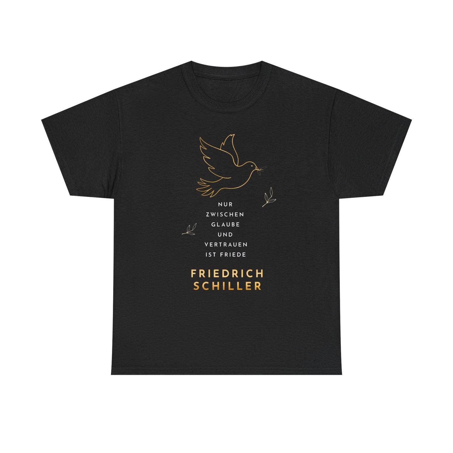 Unisex-T-Shirt aus Baumwolle - Friedrich Schiller | Vertrauen und Glaube