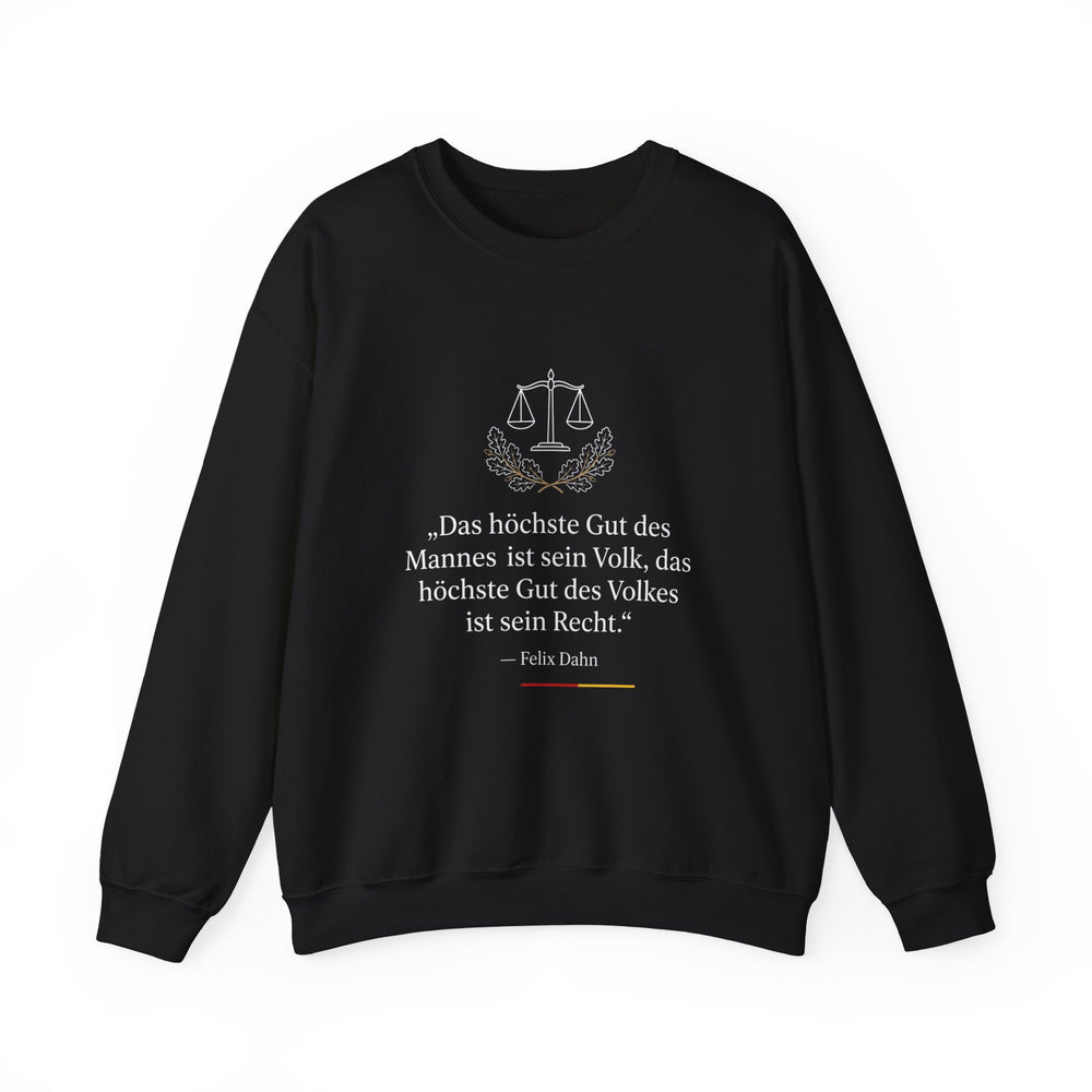 Unisex Heavy Blend™ Rundhals-Sweatshirt - Felix Dahn | Das höchste Gut des Mannes ist sein Volk