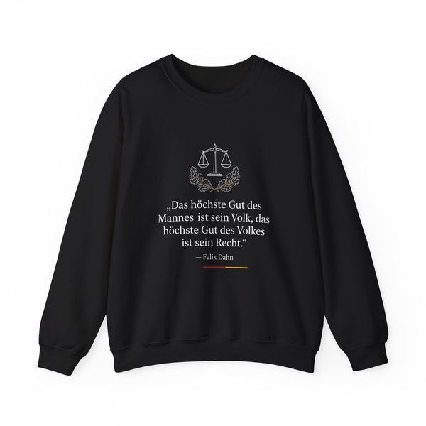 Unisex Heavy Blend™ Rundhals-Sweatshirt - Felix Dahn | Das höchste Gut des Mannes ist sein Volk