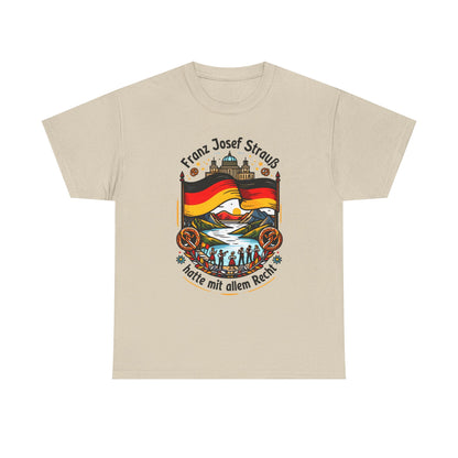 Unisex-T-Shirt aus Baumwolle - Franz Josef Strauß