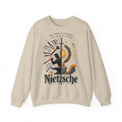 Unisex Heavy Blend™ Rundhals-Sweatshirt - Friedrich Nietzsche | Eure Arbeit sei ein Kampf!