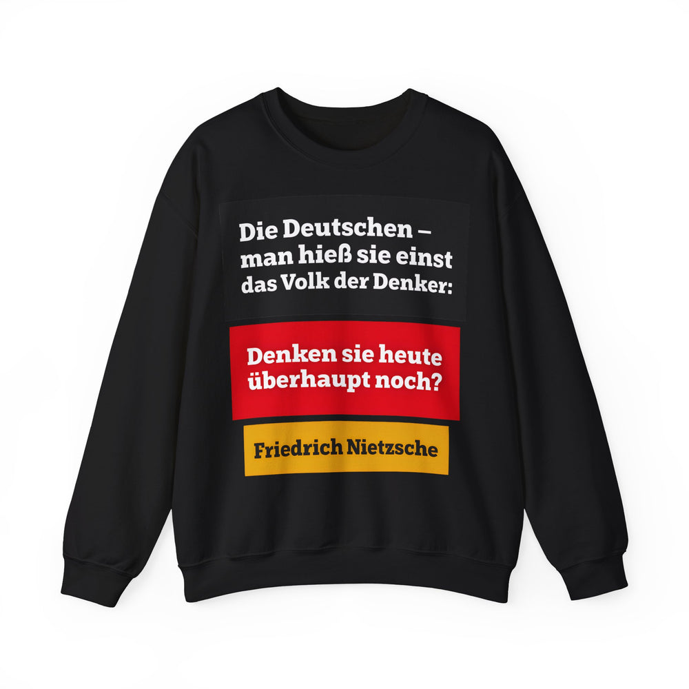 Unisex Heavy Blend™ Rundhals-Sweatshirt - Friedrich Nietzsche | Denken sie überhaupt noch?