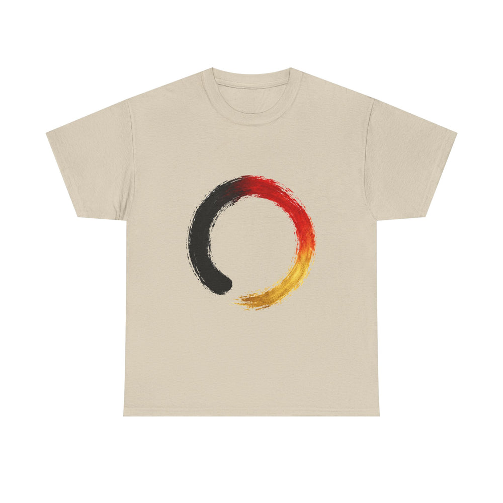 Unisex-T-Shirt aus Baumwolle - Deutschlandflagge | Kreis