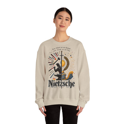 Unisex Heavy Blend™ Rundhals-Sweatshirt - Friedrich Nietzsche | Eure Arbeit sei ein Kampf!