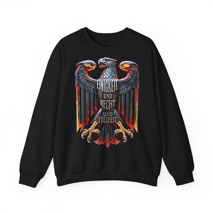 Unisex Heavy Blend™ Rundhals-Sweatshirt - Einigkeit und Recht und Freiheit | Adler
