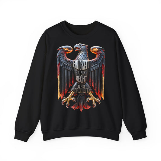 Unisex Heavy Blend™ Rundhals-Sweatshirt - Einigkeit und Recht und Freiheit | Adler