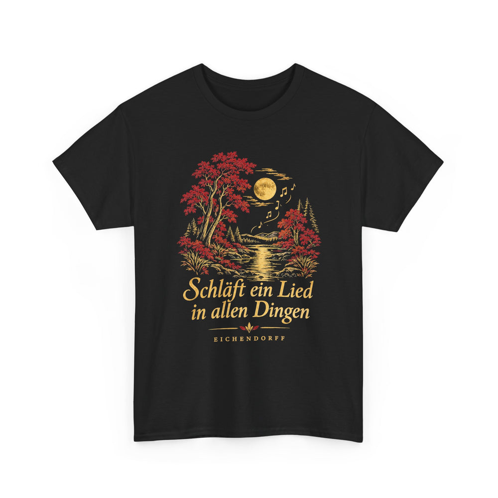 Unisex-T-Shirt aus Baumwolle - Joseph Freiherr von Eichendorff | Schläft ein Lied in allen Dingen