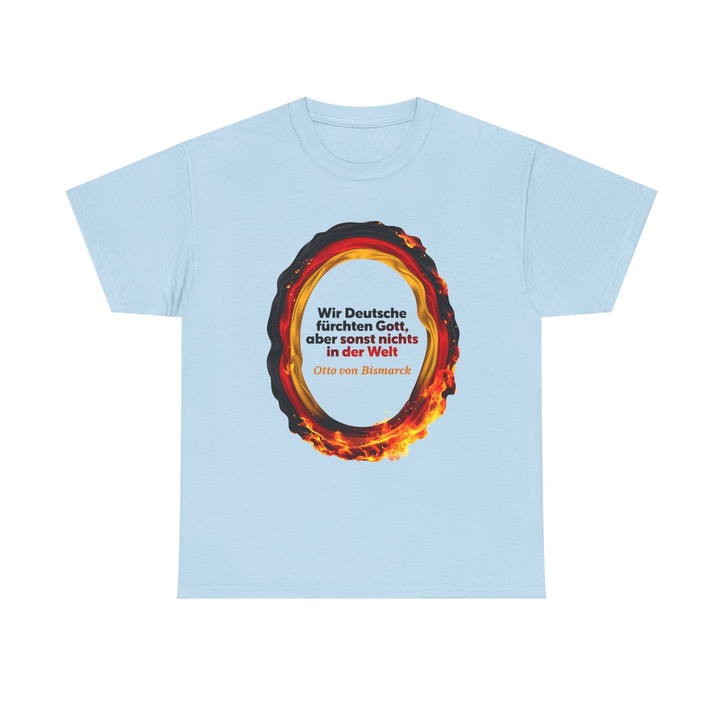 Unisex-T-Shirt aus Baumwolle - Otto von Bismarck | Zitat
