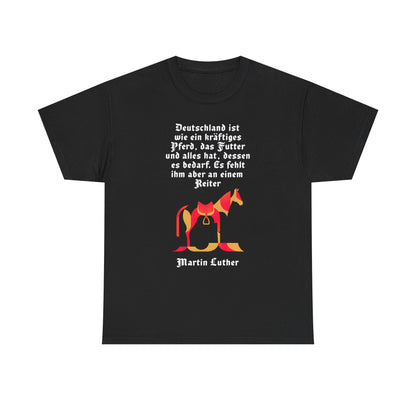 Unisex-T-Shirt aus Baumwolle - Martin Luther | Reiter