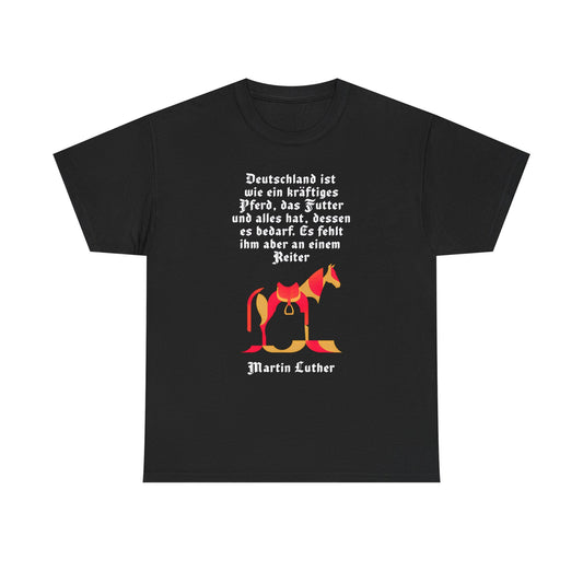 Unisex-T-Shirt aus Baumwolle - Martin Luther | Reiter