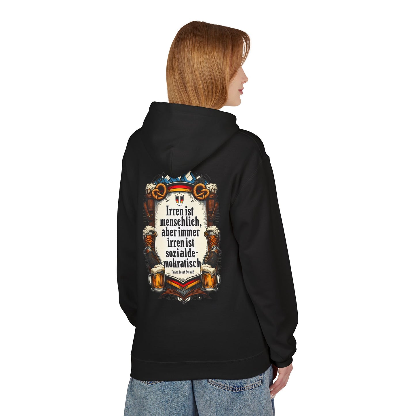 Hoodie Sweatshirt | Franz Josef Strauß - Irren ist menschlich