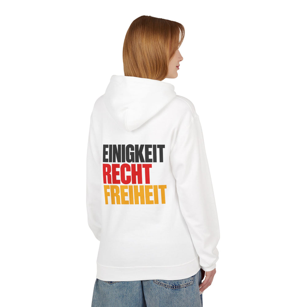 Hoodie Sweatshirt - Einigkeit, Recht, Freiheit | Schwarz-Rot-Gold