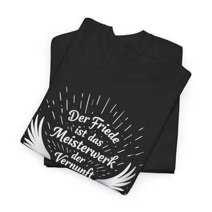 Unisex-T-Shirt aus Baumwolle - Immanuel Kant | Friedenszitat