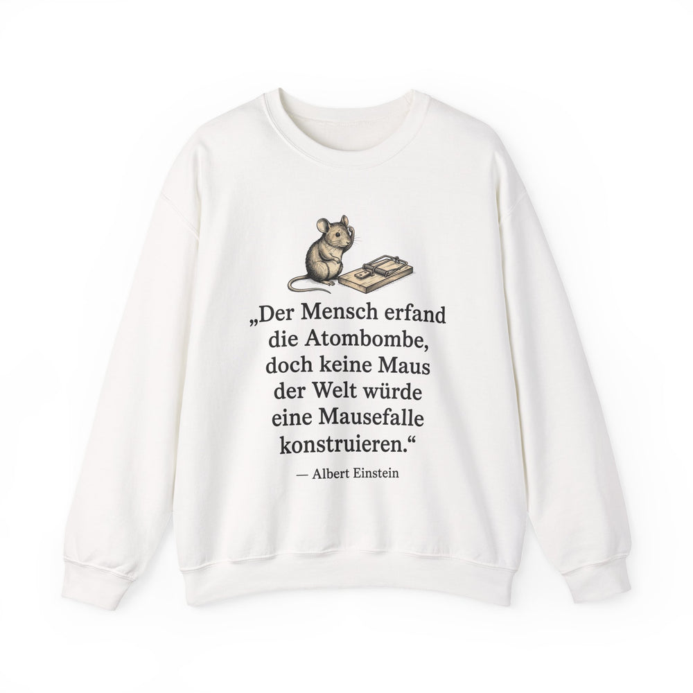Unisex Heavy Blend™ Rundhals-Sweatshirt - Albert Einstein | Der Mensch erfand die Atombombe