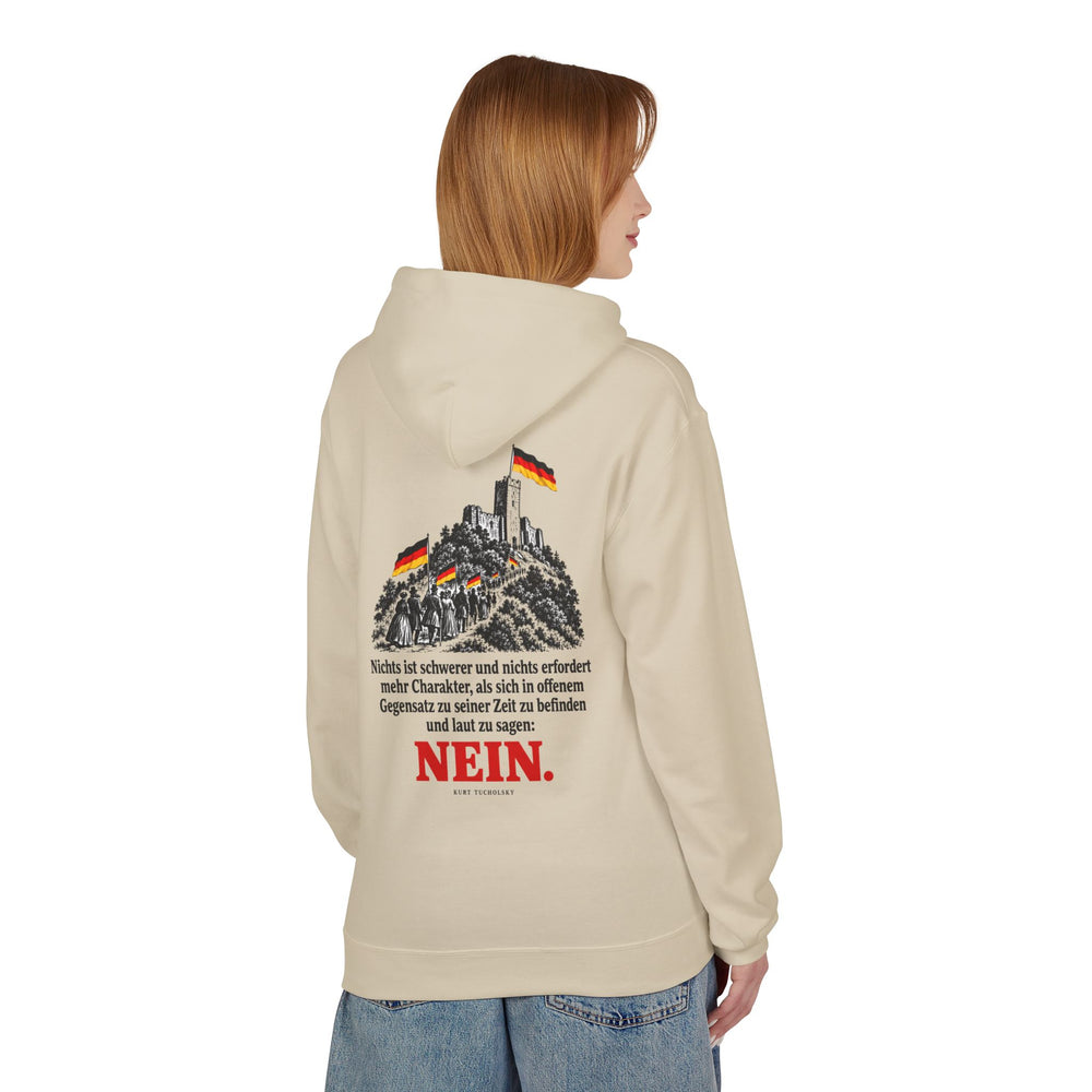 Hoodie Sweatshirt - Kurt Tucholsky | Nichts ist schwerer und nichts erfordert mehr Charakter als...