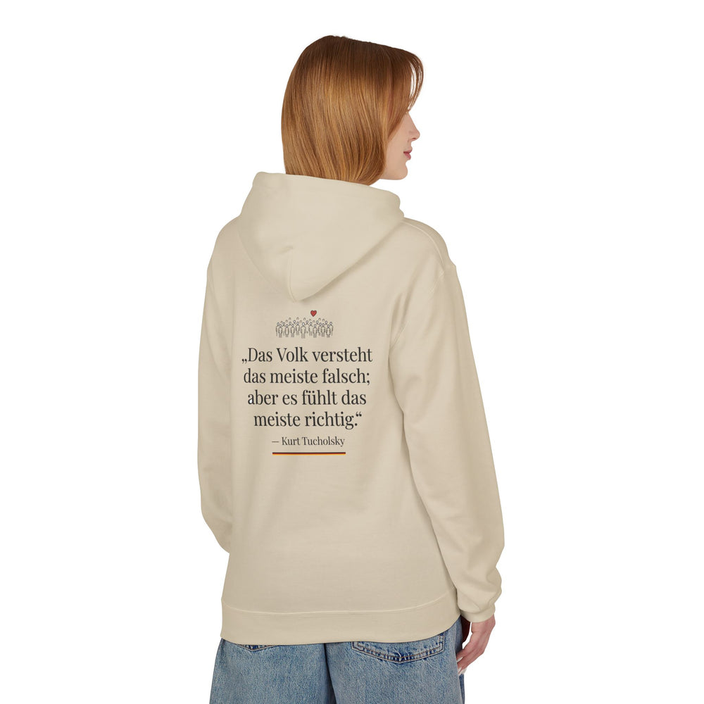 Hoodie Sweatshirt | Kurt Tucholsky | Das Volk versteht das meiste falsch