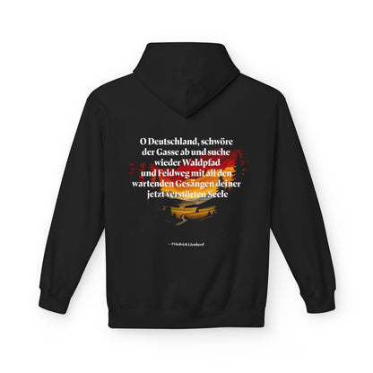 Hoodie Sweatshirt | Friedrich Lienhard - O Deutschland, schwöre der Gasse ab