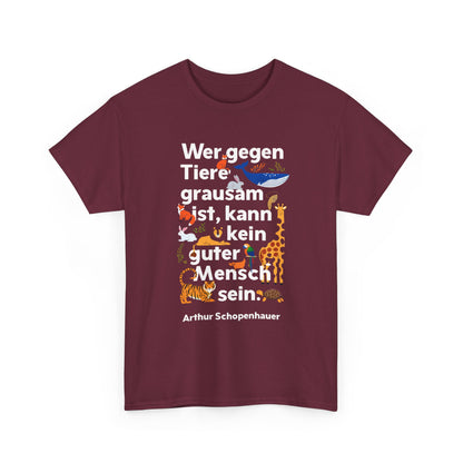 Unisex-T-Shirt aus Baumwolle - Arthur Schopenhauer | Kein guter Mensch