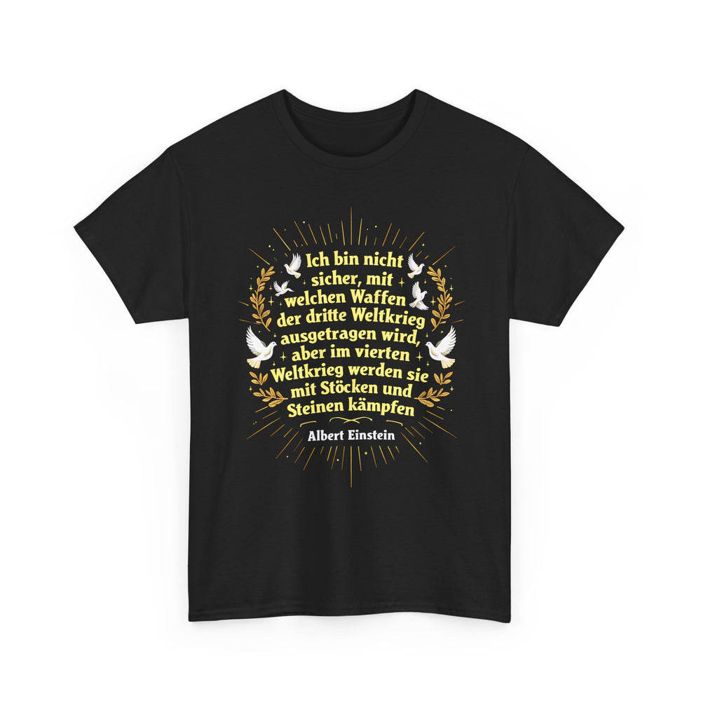 Unisex-T-Shirt aus Baumwolle - Albert Einstein