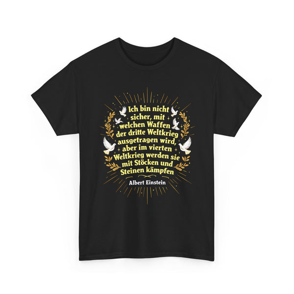 Unisex-T-Shirt aus Baumwolle - Albert Einstein