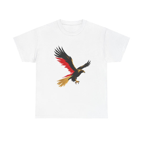 Unisex-T-Shirt aus Baumwolle - Deutscher Adler | Schlicht