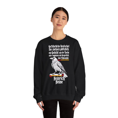 Unisex Heavy Blend™ Rundhals-Sweatshirt - Heinrich Heine | Gefährliche Deutsche